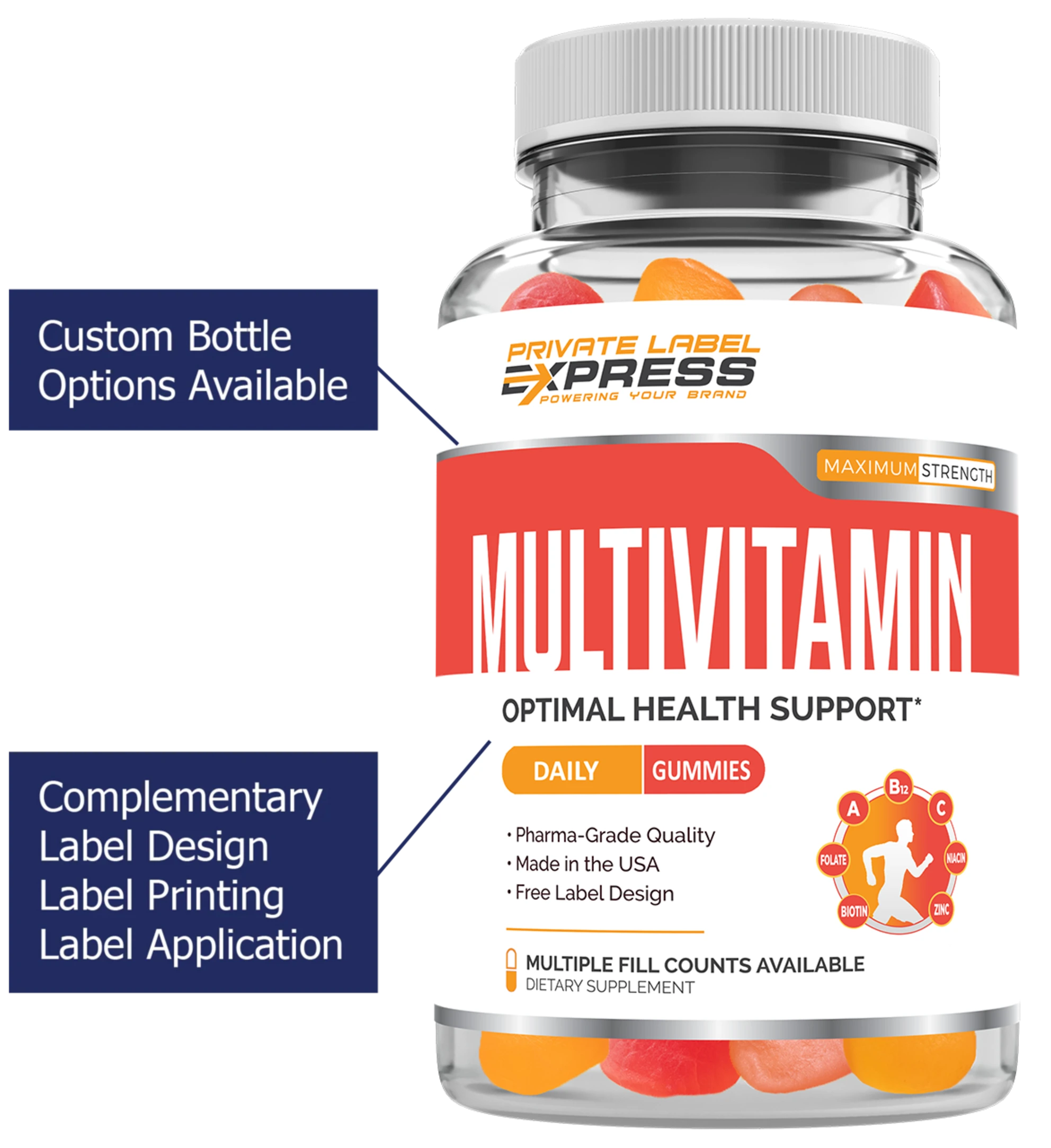 Multivitamins Supplements Bottle