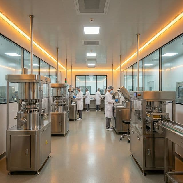 GMP-certified supplement manufacturing facility